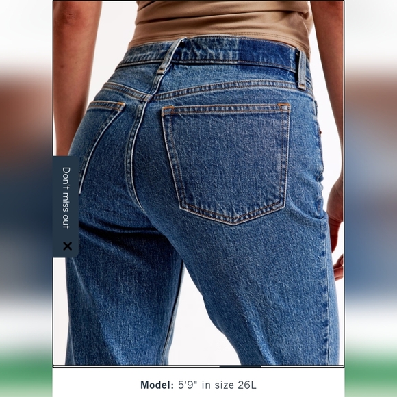 Abercrombie Ultra High Rise 90s Straight Jean - Picture 3 of 10
